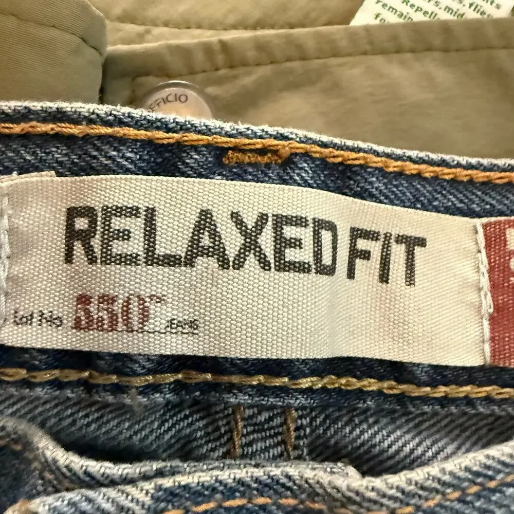 Levi's 550 Relaxed Fit Jeans Mens 34x30 Blue Denim Classic 550